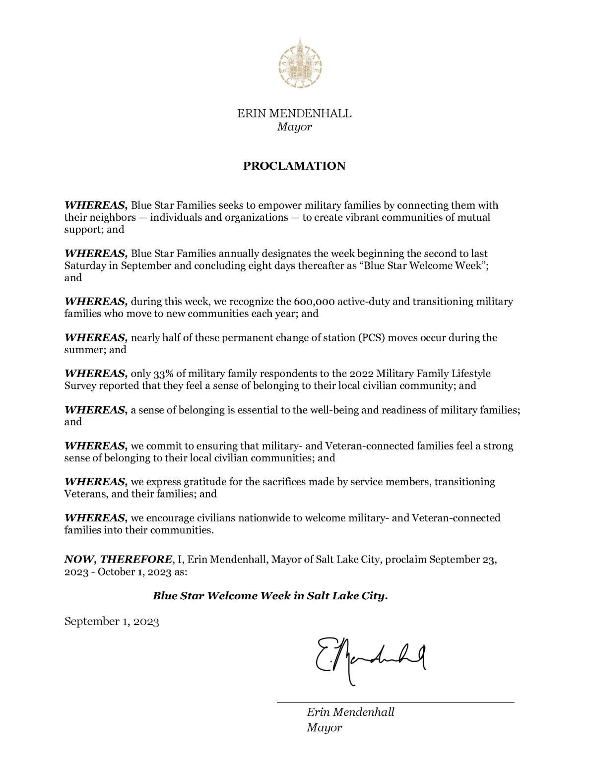 Mayor’s Proclamations | Mayor's Office