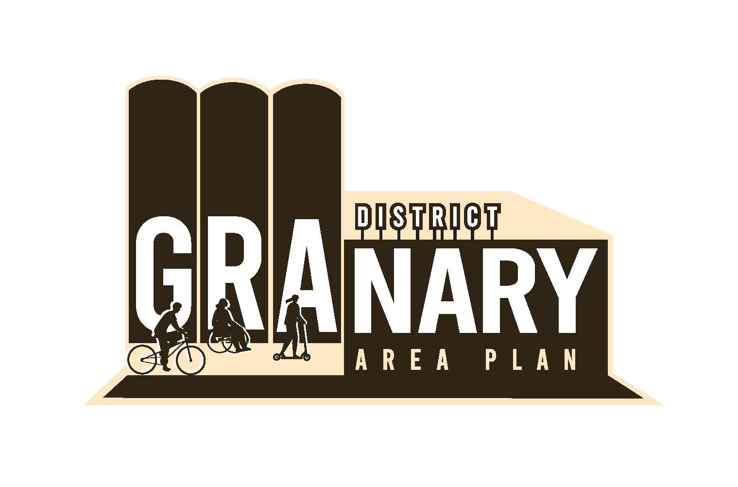 The Granary District Area Plan logo.