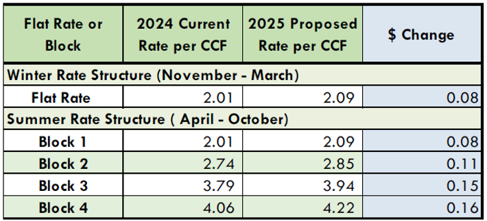 2024-2025 Budget Information | Public Utilities