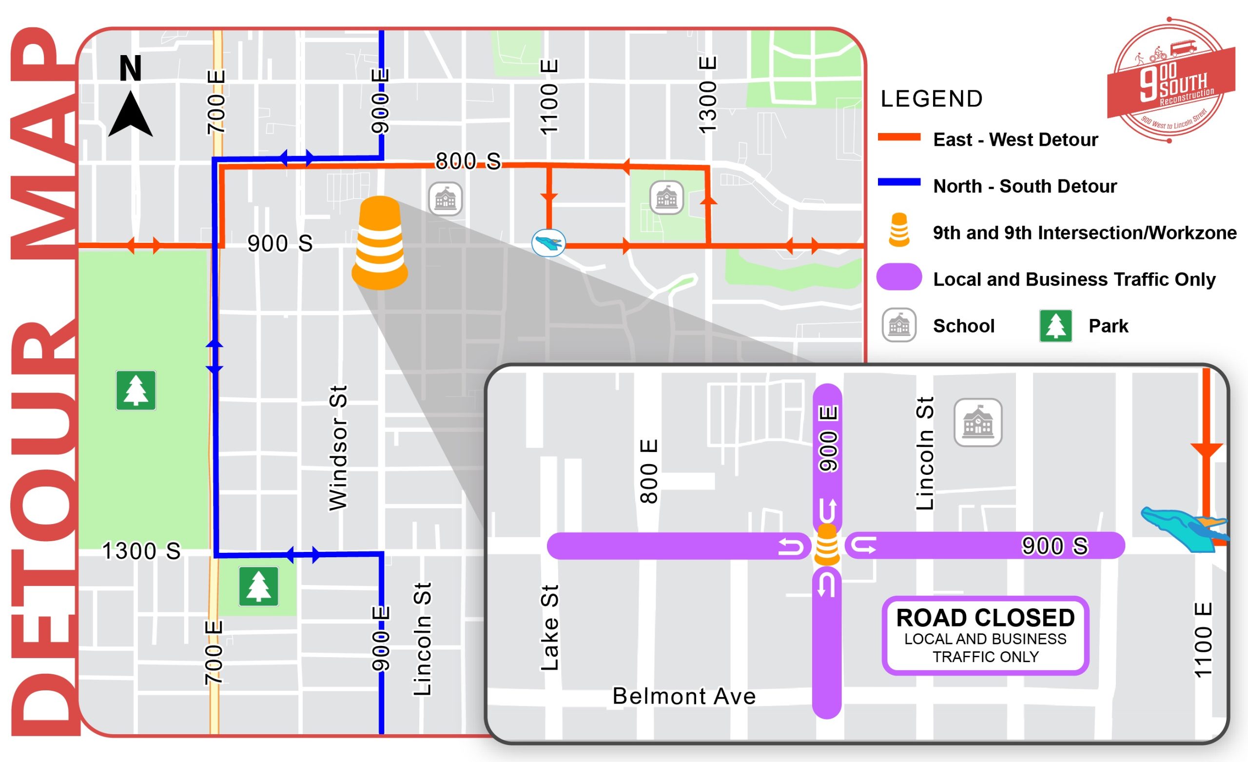 900 South Reconstruction Begins Work at 9th and 9th | SLC.gov